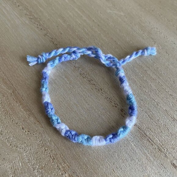 Eleri Bracelet, anklet, trendy, comfortable, tie, embroidery thread, woven, gift - Picture 1 of 1